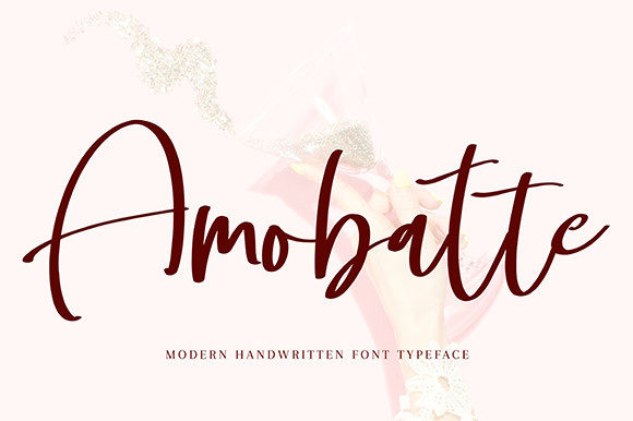 Amobatte: A Relaxed Script Font for Authentic Brand Identity