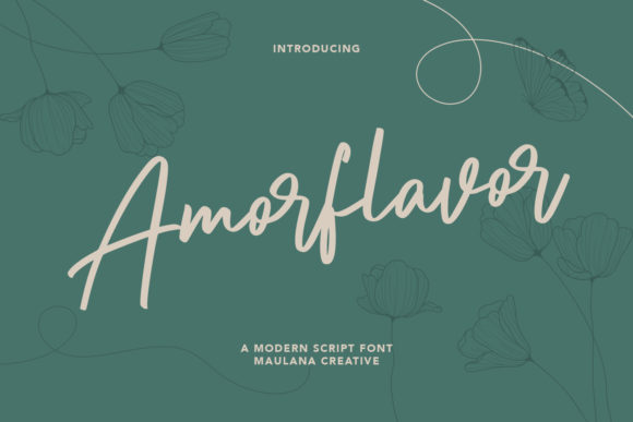Amorflavor: The Elegant Script Font for Polished Branding