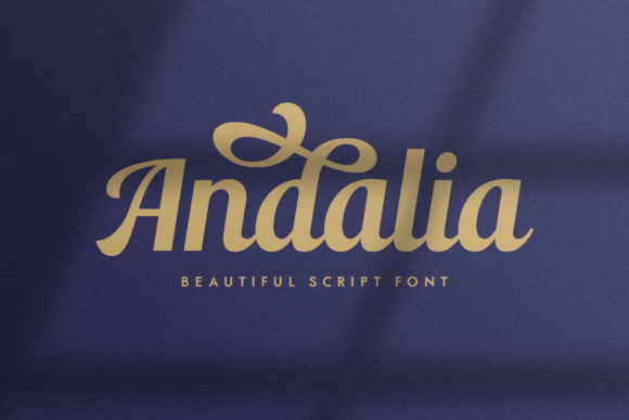 Andalia: The Elegant Script Font for Handmade Labels and Shop Branding