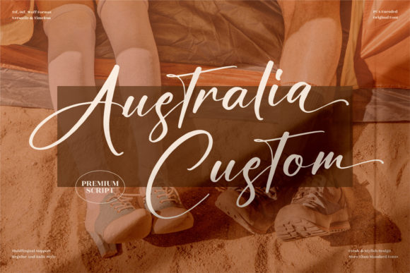 Australia Custom: A Playful Script Font for Modern Web Design