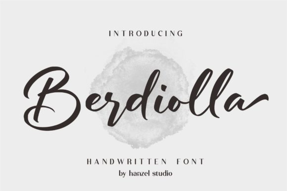 Berdiolla: A Romantic Script Font for Handmade Labels and Invitations