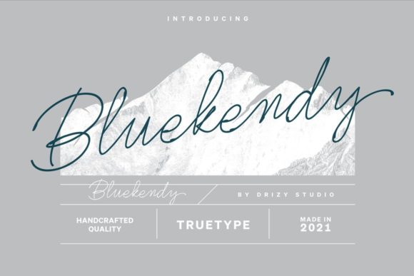 Bluekendy: A Graceful Script Font for Modern Brand Identity
