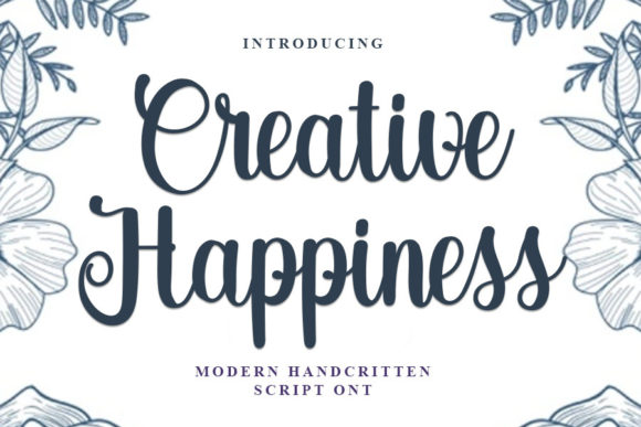 Creative Happiness: The Script Font That Elevates Small Business Branding