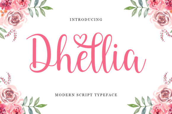 Dhellia Script Font Review: A Love-Themed Typeface for Boutique Branding