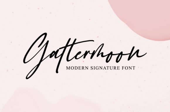 Gattermoon Typeface: A Delicate Script for Elegant Web Design
