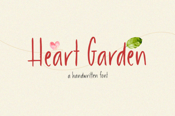 Heart Garden: A Sweet Script Font for Editorial Design