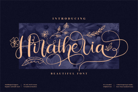 Hiratheria: The Perfect Script Font to Elevate Your Brand Identity