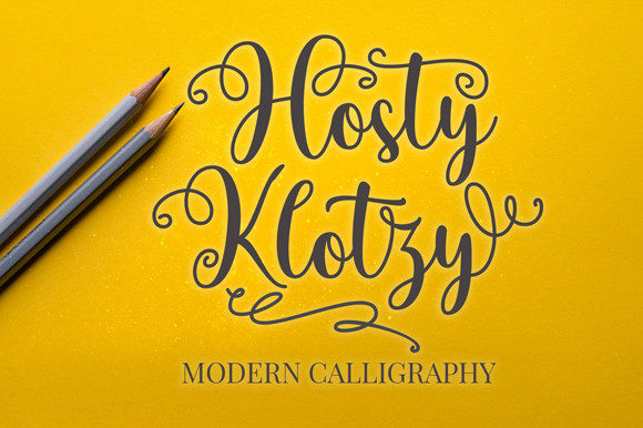 Hosty Klotzy: The Elegant Script Font for Professional Branding