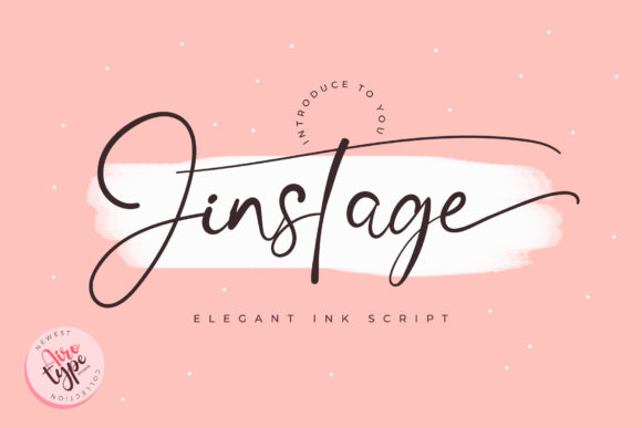 Jinstage: The Luxury Script Font for Handmade Brands