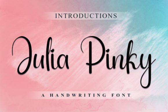Julia Pinky: Elevating Web Design with Elegant Script Typography