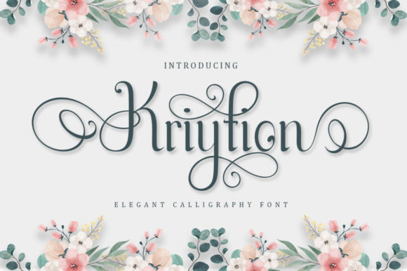 Kriytion: A Refined Script Font for Elegant Editorial Design