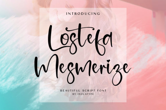 Lostefa Mesmerize: Elevating Digital Brand Identity with Elegant Script Typography