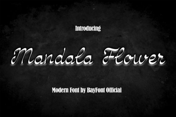 Mandala Flower: The Script Typeface for Elegant Campaigns