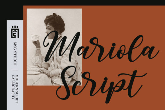 Mariola: A Delicate Script Typeface for Editorial Design