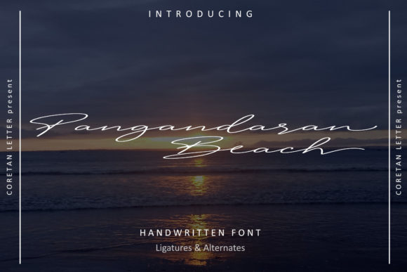 Pangandaran Beach: The Script Font That Elevates Small Business Branding