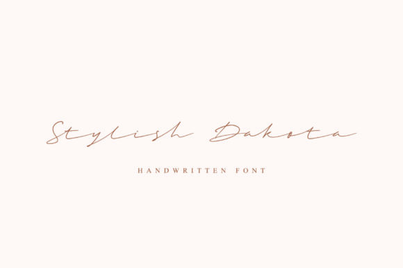 Stylish Dakota: A Modern Script Typeface for Web Design