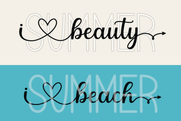 Summer Beauty Beach: A Versatile Duo Font for Modern Branding