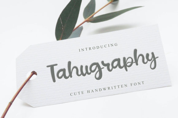 Tahugraphy: The Delicate Script Font for Elegant Branding