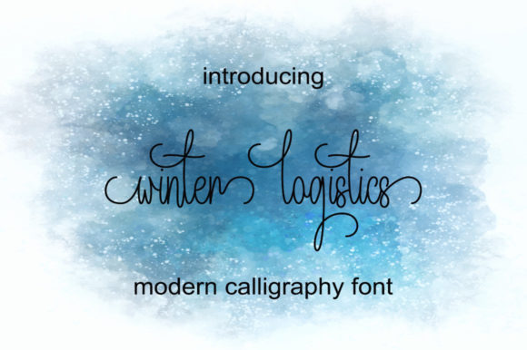 Winter Logistics: A Graceful Script Typeface for Handmade Branding