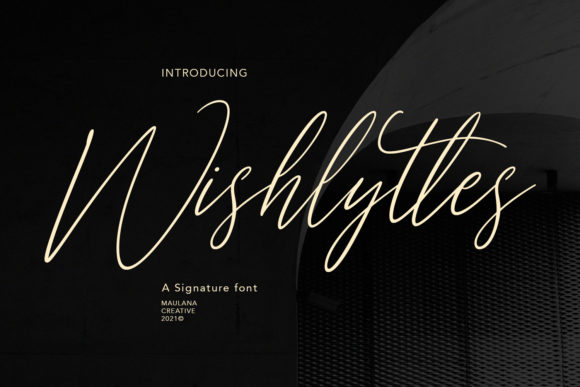 Wishlyttes: The Flowing Script Font for Elegant Brand Identity